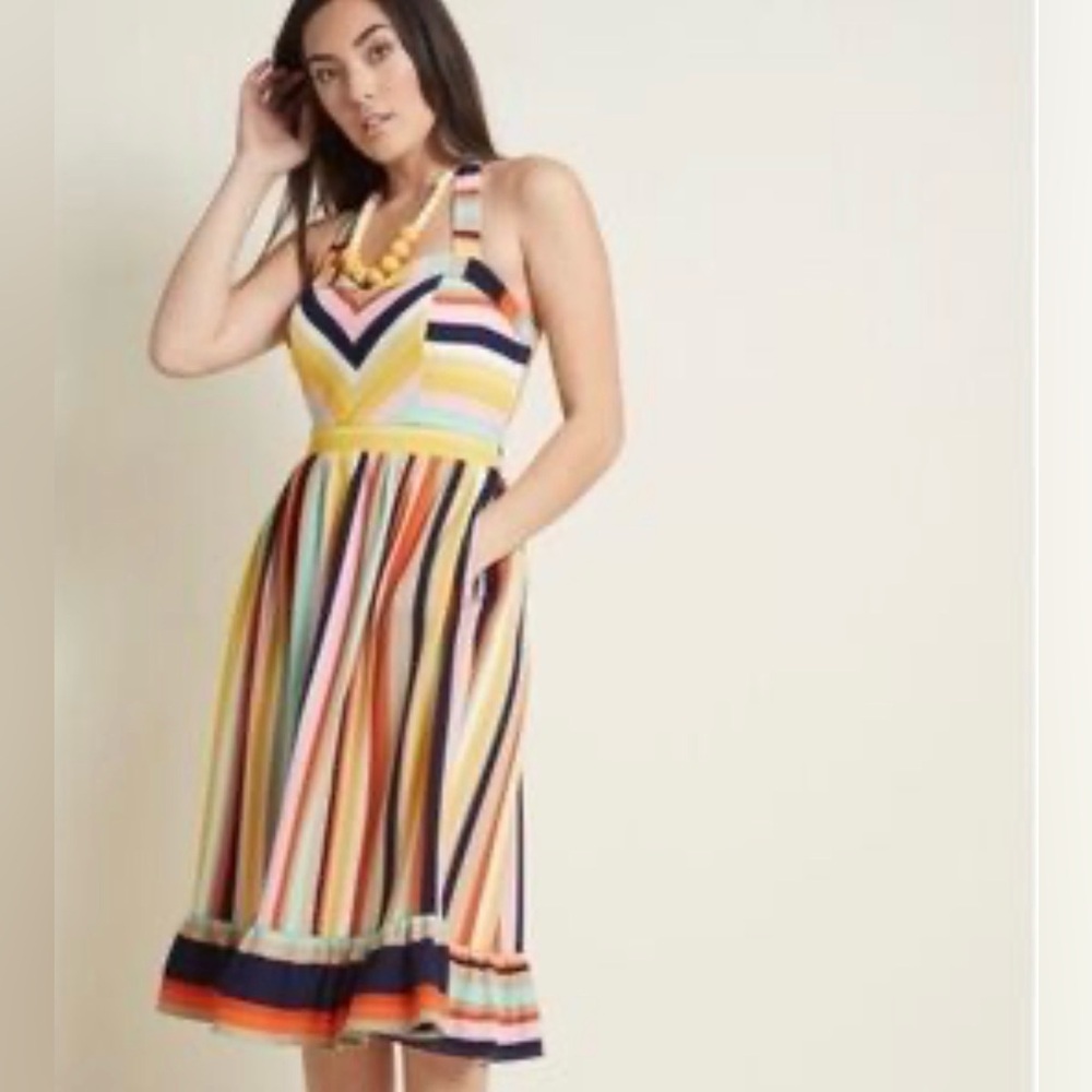 MODCLOTH Striped Dress M